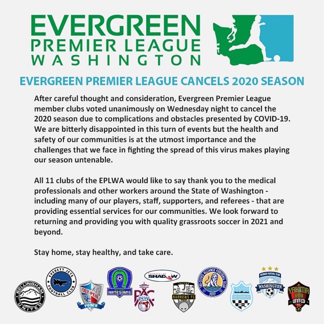 Evergreen Premier League Cancels 2020 Season